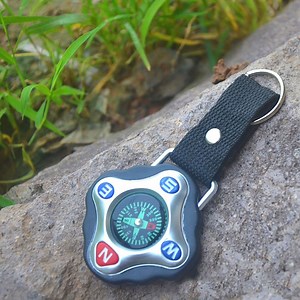 Outdoor Pocket Compass with Lanyard Keychain Liquid Filled Survival Tool Wyz22404