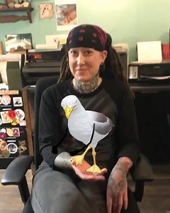 Go seagull go! #shopshenanigans #torturinginkbyrobyn @inkbyrobyn | Two Birds Tattoo