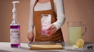 Monin - Lavender Syrup, Aromatic and Floral, Natural Flavors, Great for Cocktails, Lemonades, and Sodas, Non-GMO, Gluten-Free (1 Liter, 2-Pack)