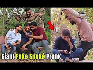 Giant Fake Snake Prank | Most Funny Reaction | LahoriFied