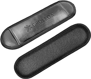 Leather Shoulder Strap Pad for Bag Strap, Replacement Strap Padding, Detachable Strap Pads for Backpack- Guitar Bag- Messenger Bag- Laptop Bag, Non-slip & Relieve Shoulder Pain, 2PCS