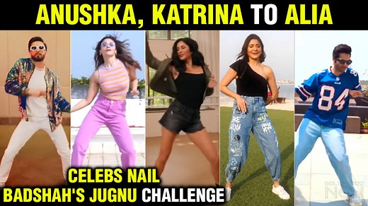 Anushka Sharma, Katrina Kaif, Ranveer Singh, Alia Bhatt & Others dance to Badshah's fun challenge, #JugnuChallenge based on his latest release Jugnu. Watch the video. | Bollywood Now