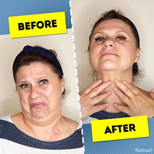 Ditch the double-chin with these 7 easy face exercises. | Tips & Tricks