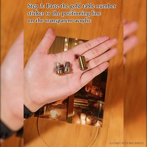 Steps to Assemble a Double Layer Photo Acrylic Table Sign!  More table signs https://reurl.cc/8vbWVj #weddingsign #weddingsignage #weddingdecor #weddingdecoration #tablenumbers #tablesign | ElegantWeddingInvites | Facebook