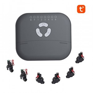 [Hot Item] Tuya Smart WiFi 6zones Water Timer Sprinkler Controller Weather Resistant 24V