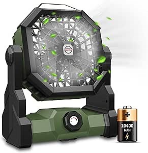 Battery Operated Fan-Outdoor Fan-Battery Fans Portable Rechargeable-Outside Fan