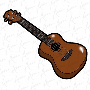 Ukulélé hawaïen Clipart PNG - Hula Instrument Digital Graphic