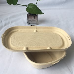 [Hot Item] Biodegradable Disposable Wheat Straw Takeout Paper Box with Paper Lid