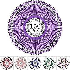 STREADVE 150 Personalized Custom Pens with Name Engraved Logo Text Pen, Customized Smooth Writing Pens Personalization Gift for Men Women Wedding Office Business Promotion, Purple