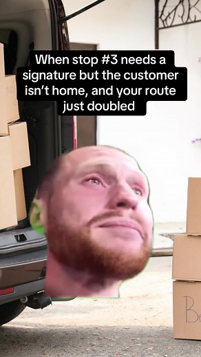 Heartbreak for delivery drivers #deliverydriver #christmasseason #truckdriver #footballmemes #geo2routeplanner