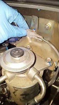 Mitsubishi pajero fuel filter removal