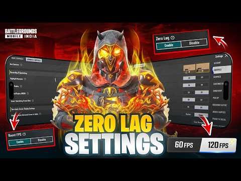 How to fix BGMI LAG Permanently | Secret Settings for 120 FPS & Lag Solution | BGMI