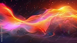 Abstract energy waves visualize interconnected fuel pump energy distribution. Concept Energy Waves, Fuel Pump, Abstract Visualization, Interconnected Distribution