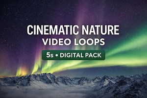 Epic Cinematic Nature Video Loops Pack 5s Ambient Backgrounds for Content Creators - Etsy UK