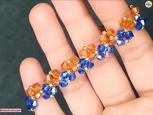How To Make A Seed Bead Bracelet - Super Easy for Beginners 🛠 Materials 👇 🟣 11/0 Seed beads 🟣 4mm Bicone beads 🟣 Beading thread 🟣 Beading needle 🟣 Clasp of your choice 🟣 2 Jump rings | Wedding Decoration Ideas