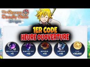 New Codes + Opening Time Seven Deadly Sins Origin