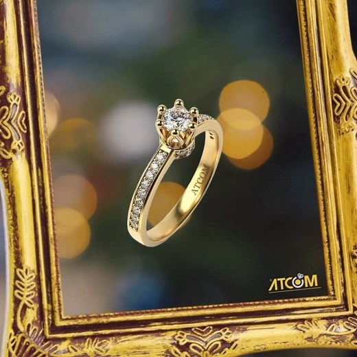 Inelele noastre de logodnă: perfecte pentru o cerere în căsătorie de Crăciun! Alegeți un model special pentru un moment unic! 🎄💍✨ https://atcom.ro/inele | ATCOM Jewelry