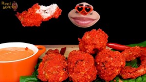 3.1K views · 91 reactions | ASMR MUKBANG CHEESY HOT CHEETOS CHICKEN & ONION RINGS, 치토스 치킨, thịt gà, ไก่, チキン EATING SOUNDS | ASMR | Facebook