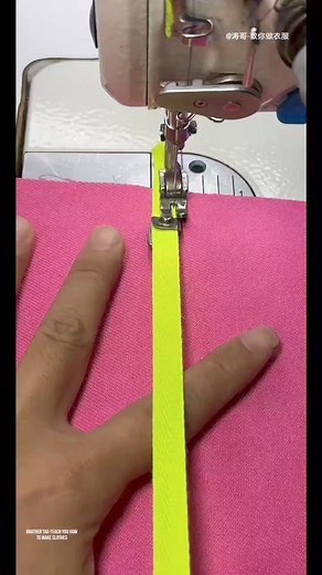 Sewing machines tools and tutorial Curved webbing Part 61 | 涛哥-教你做衣服