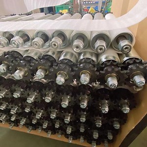 [Hot Item] Galvanized Steel Accumulation Sprocket Lineshaft Conveyor Roller