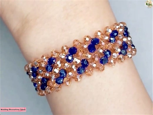 53K views · 1.4K reactions | How to Make Amazing Crystal Beaded Bracelet Tutorial | Wedding Decoration Ideas | Facebook