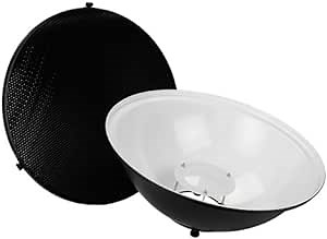 Fotodiox Pro Beauty Dish 18" with Honeycomb Grid & Speedring for New Paul C. Buff Einstein E640 Strobe Light