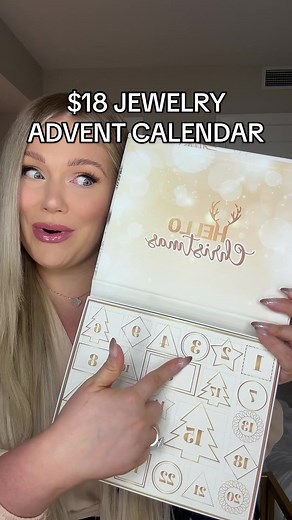 Unboxing an $18 jewelry advent calendar #adventcalendar #jewelry #jewelryadventcalendar #jewels #jewelrytok #adventcalendaropening