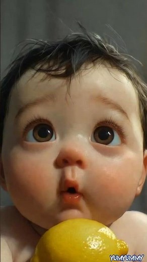 Cute Chubby Baby Tries Lemon for the First Time 😂🍋 | Funny Baby Reaction | #shorts