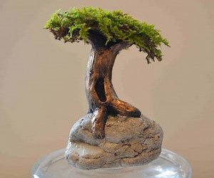 How to Sculpt a Tree on a Rock in Polymer Clay
