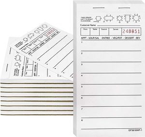 [Hot Item] Guest Check Pads, Server Order Pads for Restaurant, Waitress Order Notepad, Food Receipt Book, Waitress Accessories