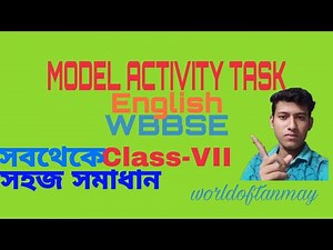 Model Activity Task- English, Class VII