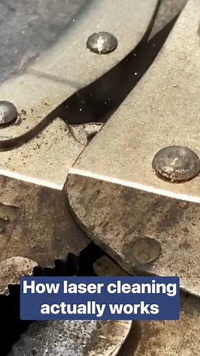 The laser beam used in cleaning is capable of removing rust, paint, and other contaminants from the surface of the metal. #lasercleaning #cleaning #deepcleaned | Insider Tech