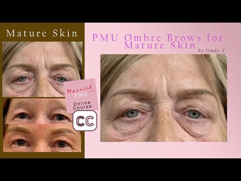 How To Do Ombre Powder Brows For Mature Skin Easily!