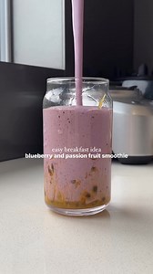15K views · 115 reactions | Blueberry and passion fruit smoothie 𢡄✨...