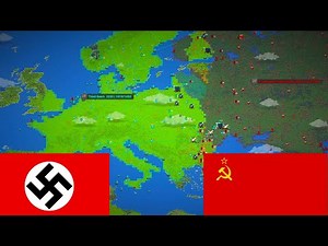 USSR vs Third Reich. 60x Speed - WorldBox Timelapse