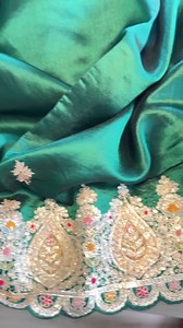 2.4K views | Hand embroidered exquisite old style Pita work with thread embroidery on pure silk with brocade bp….uff I m mesmerized ❤️ | STUTI weaves of pleasure, USA. | Facebook