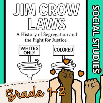 Jim Crow Laws Worksheets – Black history month, Segregation, Critical Thinking