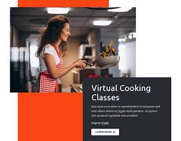 Virtual cooking classes - WordPress Theme by Nicepage
