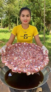 How to cook stir fried chicken with water spinach recipe | Code cook