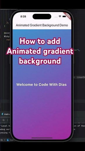 Build a Colorful Animated Gradient in Flutter! #shorts #animation #flutter #gradient
