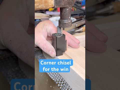 Corner chisel for woodworking project #woodworking #handtools #woodshop