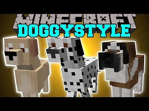 Minecraft: DOGGYSTYLE MOD (DOG BREEDS, DOG HOUSE, & MORE!) Mod Showcase
