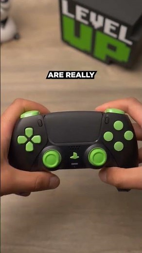 Green Custom PS5 Pro Controller With 4 paddles and Mouse Click Triggers 🔥#clutchcontrollers