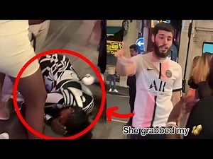 WOMAN GRABS MAN'S PRIVATE PARTS & INSTANTLY REGRETS IT!