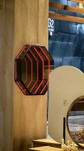 LED Infinity Mirror Wall Art: Octagon Geometric Lighted Decor - Etsy