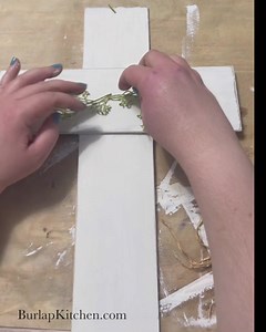 Wood cross ✝️ | Burlap Kitchen