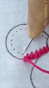 Amazing Mount mellick stitch embroidery #reelsviral #stitch #fbreels #viral #reels #trending #foryoupage | Crafty Needles 7