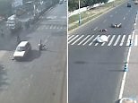 CCTV compilation captures crazy road accidents in India