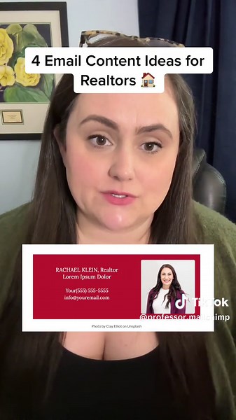 It can be really hard to know what to say or what information to include in an email to prospective clients. Im breaking down my top 4 tips for email content for realtors to help you get started. #realestateemailmarketing #realestate #realtor #realtoroftiktok #mailchimp #emailtemplate #emailmarketer