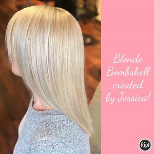 Blonde bombshell created by Jessica! | Hair Essentials